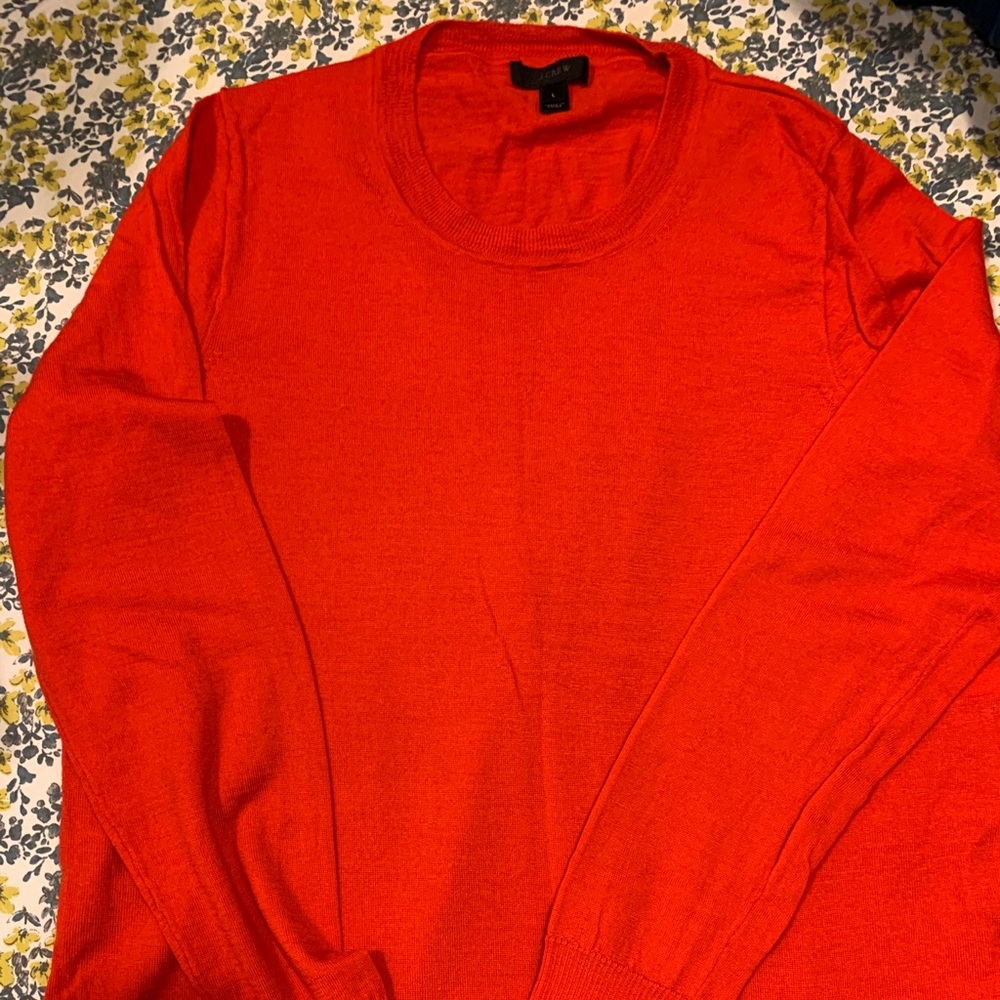 Women’s JCrew Merino Red Sweater
